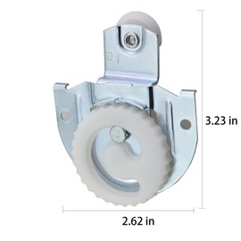 ZHYOHEN 4PCS Closet Door Hanging Wheel 4 Knobs Adjustable Hooks 8 Screws Closet Door Hidden Slide Furniture Door Track Hardware for Closet Door Sliding Cabinet Door