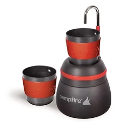 Campfire Anodized Coffee Percolator with 2 Espresso Cups