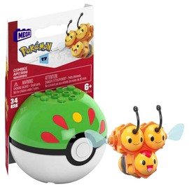 MEGA Pokémon Juguete de Construcción Pokébola Coleccionable de Combee para niños de 6 años en adelante