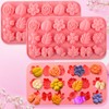 Flower Candy Floral Silicone Molds 3PCS, Xirdkur Daisy Flower Chocolate