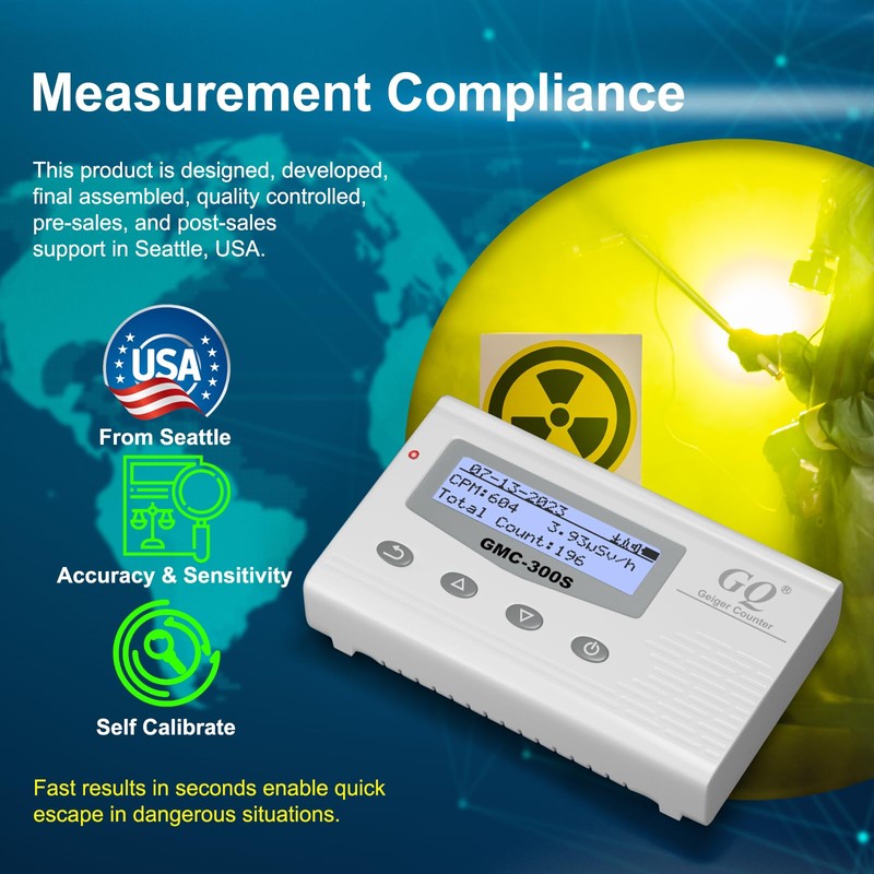 GQ GMC-300S Digital Nuclear Radiation Detector Monitor Meter Geiger Counter