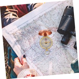 SUPVOX 3pcs Outdoor Compass Pocket Watch Vintage Design Liquid Fill for Camping Hiking and Survival Activities for Adventurers and Outdoor Enthusiasts