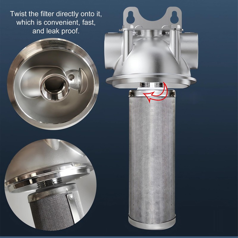 HQHAOTWU Front Filter Flow Water Purification Equitment 10inch Filter 304