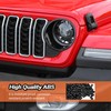 JeCar Black Headlight Inserts for 2024+ Jeep Wrangler JL Headlight
