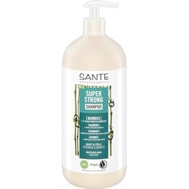 Sante Naturkosmetik SANTE Naturkosmetik Super Strong Shampoo Organic Bamboo Extract + Triple Protein Complex, vegan care shampoo with natural ingredients, strengthens weak, weak hair, with pump dispenser, 950 ml