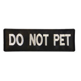 K9 Harness DO NOT PET Dog K-9 Nylon Touch Fastener Patch