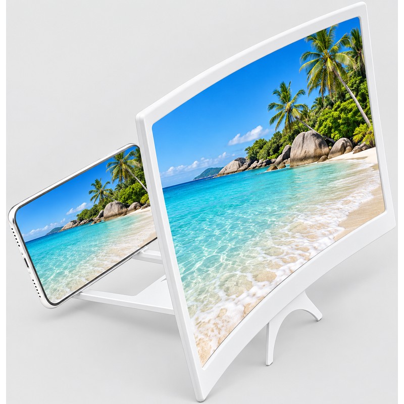 Phone Screen Magnifier 12 Inch – 3D HD Curved Screen