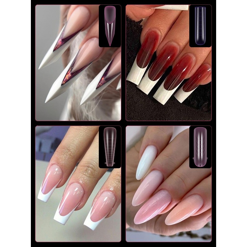 EBANKU 96 PCS Klare Matte Dual Nail System Mehrfarbig Form