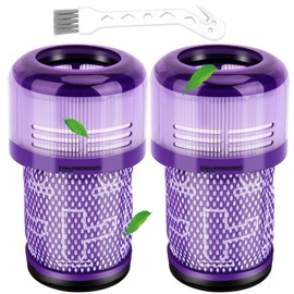 Smyidel Smyidel Filter f1r Dyson V12, 2 St1ck Waschbar Ersatz Hepa Filter f1r Dyson V12 Detect Slim Absolute Extra Total Clean Motorhead Complete Akku Staubsauger,Replacement Part # 971517-01