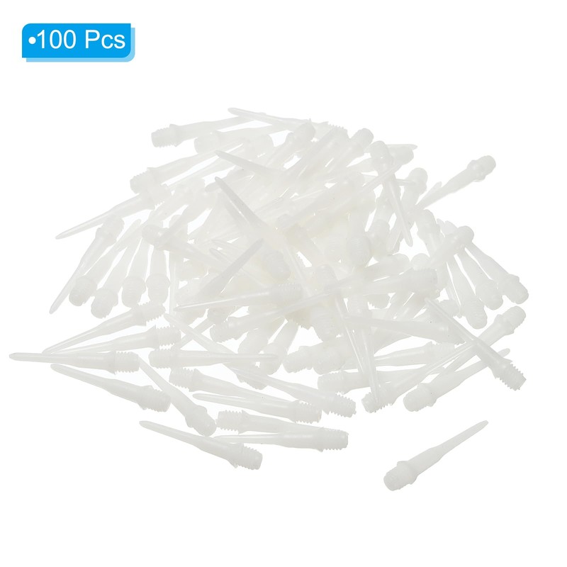 PATIKIL Plastic Dart Tips, Pack of 100, 2BA Thread, Soft