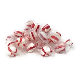 YANKEETRADERS Peppermint Mint Puffs Candy, Indivdually Wrapped - 2 Lbs