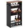 MARTY Rolling Storage Cart 7.9" W, 4-Tier Kitchen Cart with