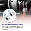 2 PCS Air Pressure Switch 110-140 PSI Tank Mount Thread
