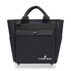 PYKES PEAK Golf Round Tote Bag, Ultra Lightweight 12.0 oz (340 g), Waterproof, Round Pouch, Cart Bag, Golf Bag, Women's, Men's, 8 Colors, Black