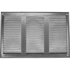 Vent Systems 12'' x 8'' Inch (Overall Dimensions) Pack of 3 - Galvanized - Air Vent Duct Cover Metal Return Grill with Built in Pest Guard Screen HVAC Vent Duct Cover for Home Improvement