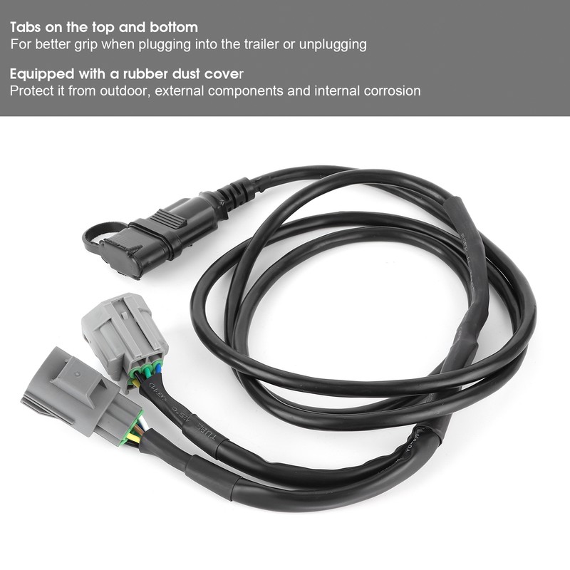 4 Pin Flat Trailer Wiring Harness for Jeep Wrangler 07‑18