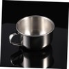Healvian Durable Stainless Steel Shaving Bowl with Comfortable Handle for