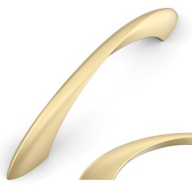 Amerdeco 10 Pack Brushed Gold Cabinet Pulls 3.75 Inch(96mm) Hole Center Cabinet Hardware Gold Kitchen Cabinet Handles for Bathroom Drawer Pulls Dresser Pulls ZH0048…