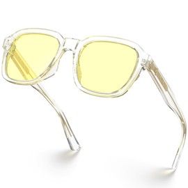 VISOONE Gaming Glasses Blue Light Blocking Oversized Square Computer Eyewear Men Women Bennett