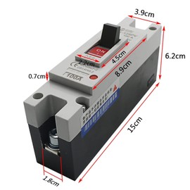 RAEZWJTDC 1P DC250V 63-1250A DC Solar Molded Case Circuit Breaker MCCB Overload Protection Switch Protector for Solar Photovoltaic PV(160a)