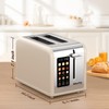 Mecity 2 Slice Touch Screen Toaster, 1.5" Wide Slot, Stainless