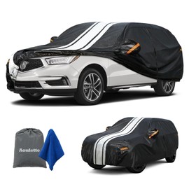 Aoulette Car Cover Custom Fit for Acura MDX Outdoor/Indoor Full Car Cover, with Towel/Dust Bag. All Weather Waterproof Rain Snow UV Sun Protector.