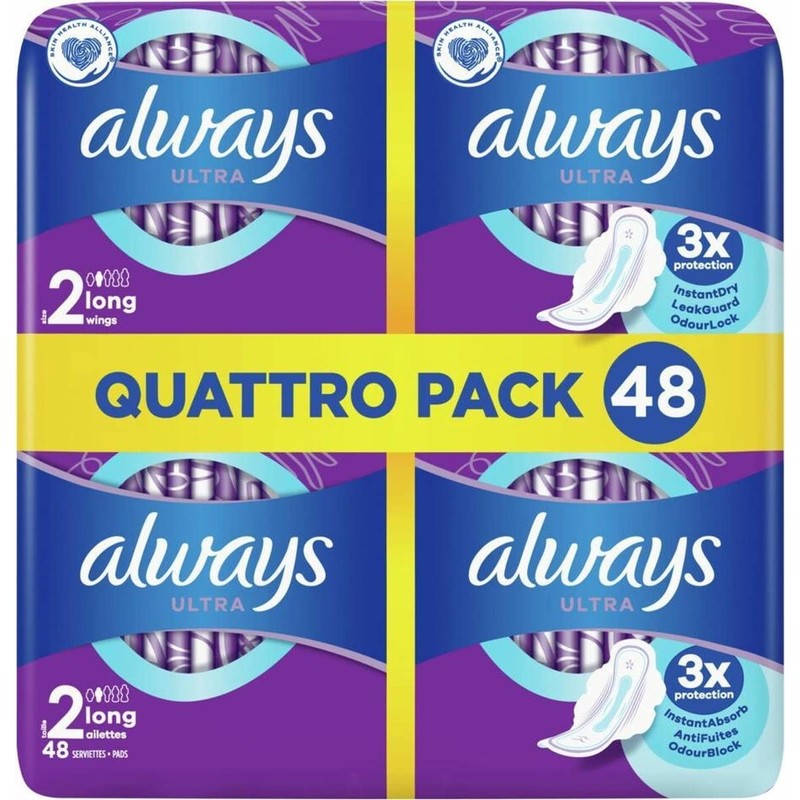 Always - Ultra Sanitary Napkin Long with Wings - 48
