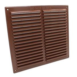 Rytons 9X9 Louvre Ventilation Grille with Flyscreen - Brown