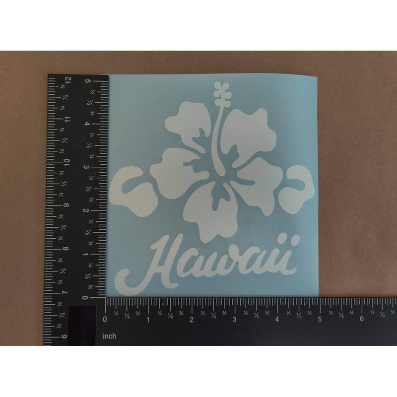 Hawaii Decal 4 Pack: Hang Loose Islands, Hawaii Hibiscus, Aloha