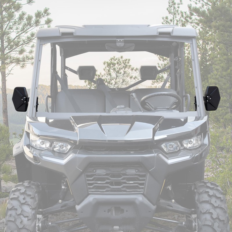 POKIAUTO Adjustable Side Mirrors for Can Am Defender HD5 HD8