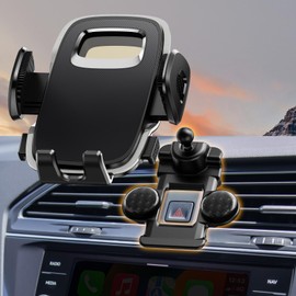 PANPHEN For VW Phone Holder with Custom Base, Car Phone Holder for 2016-2022 VW Tiguan Accessories, Hands-Free VW Phone Holder for 4.7-7 in Phones