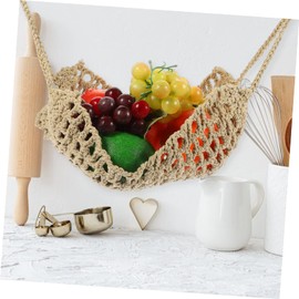 MAGICLULU 2pcs Hanging Basket Cotton Rope Basket Fruit Vegetable Decorative Storage