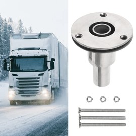 Chazcool 316 Straight Thru Hull Exhaust Skin, 24mm Stainless Steel Heater Exhaust Port, Tube Pipe Socket Hardware Suitable for Diesel Parking Heaters(Straight)