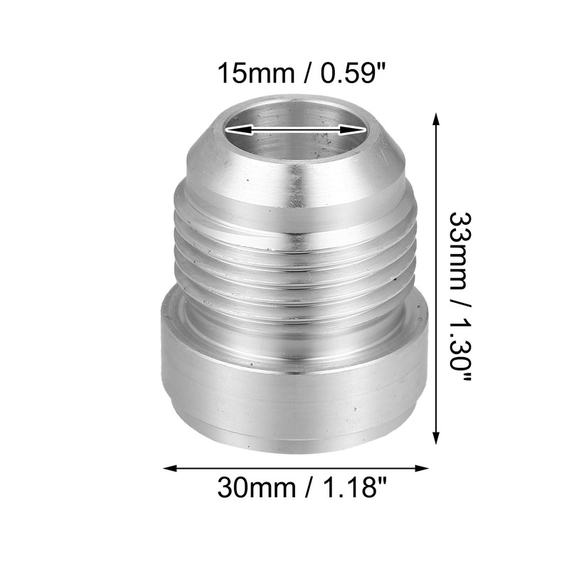 X AUTOHAUX 4pcs Car 12AN Male Weld on Fitting Bung
