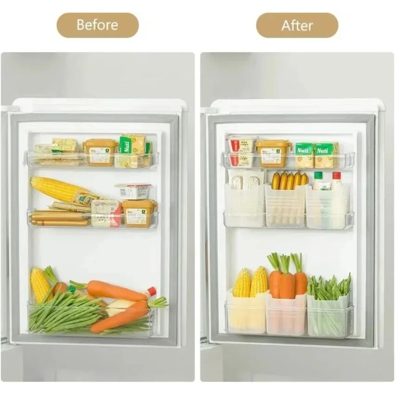 Refrigerator Storage Boxes – Fridge Organizer Container Set, Food Storage