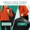 reperkid Car Seat Travel Bag for Airplane, Black and Green,