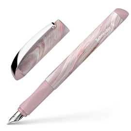 Schneider Glam VIP Fountain Pen for Right and Left-Handed Users, Includes Ink Cartridge Royal Blue, Mineral Pink, Pack of 1