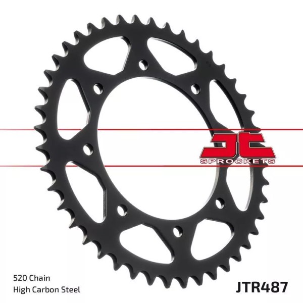 JT Sprockets Rear Steel Sprocket 44-520 For Kawasaki KLE500 B6F,B7F