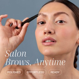 Tweezer Guru Tweezers for Women - Slant Pointed Precision Tweezers for Eyebrows & Ingrown Hair Removal - Blackhead and Splinter Tweezer with Sharp Needle Nose Point for Plucking (Bright Pink)