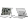 Digital Alarm Clock, Folding Alarm Clock with Calendar/Temperature/Timer LCD Clock