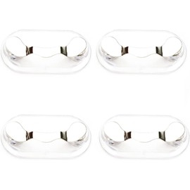 SEIWEI 4 soportes magnéticos para anteojos de sol, soporte para tarjetas de identificación, unisex, plateado, 43*23*12mm/1.69*0.91*0.47inch
