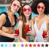 CHRORINE 8/16/24/40 Pairs Rimless Star Shape Sunglasses Transparent Glasses Bulk