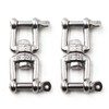 Flomore M8 Swivel Double Shackle 304 Stainless Steel Boat Anchor