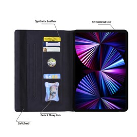 TEDTIKJT Case for Tablet Honor Pad 9 12.1 inch 2023 (HEY2-W09) Flip Cover Case Rotating Business Tablet Cover PU Leather 360 Degree Rotating Stand Protective for Honor Pad 9 Cases,Black