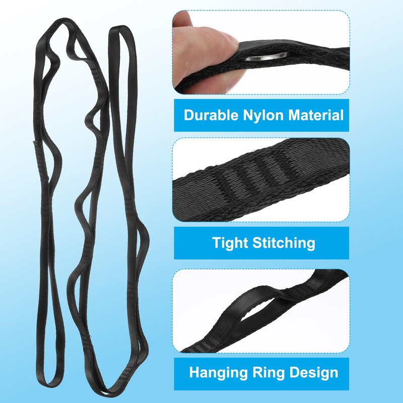 PATIKIL 59 Inch Daisy Chain Straps, 4 Pack Strong Climbing