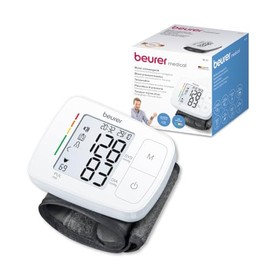 Beurer BC21 Baumanómetro Digital de Muñeca con Voz y Detector de Arritmias Monitor de Presión Arterial Automático con Voz, Medidor de Pulso, 2 Usuarios, 120 Memorias, Estuche