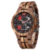 XIRUVE Wooden Quartz Watch for Men Date Chronograph with Gift