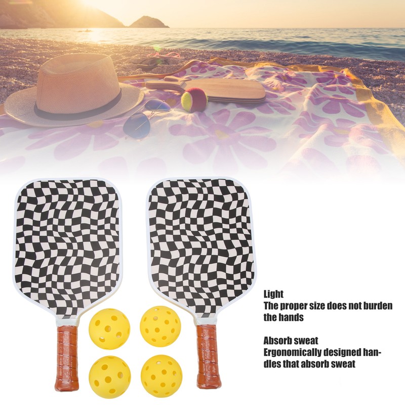 Pickleball Rackets Set Honeycomb Core Glass Fiber Pickleball Paddles Sports