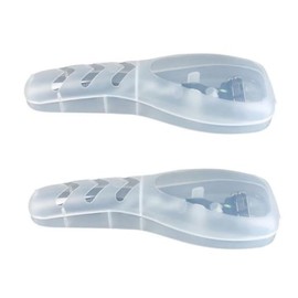 1Pc Clear Portable Travel Men Manual Razor Protector Plastic Box Cover Container Storage Shaver Holder Protector Case Organizer Manual Razor Travel Case Men's Electric Shaver Accessories