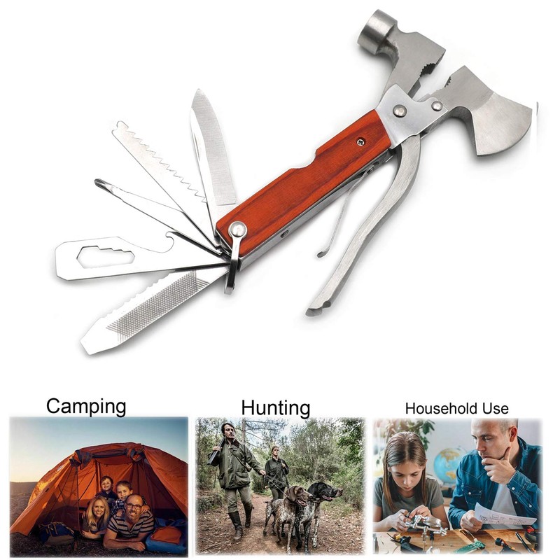 SMT- Outdoor Multi function Camping Emergency Survival Tools Axe Hatchet